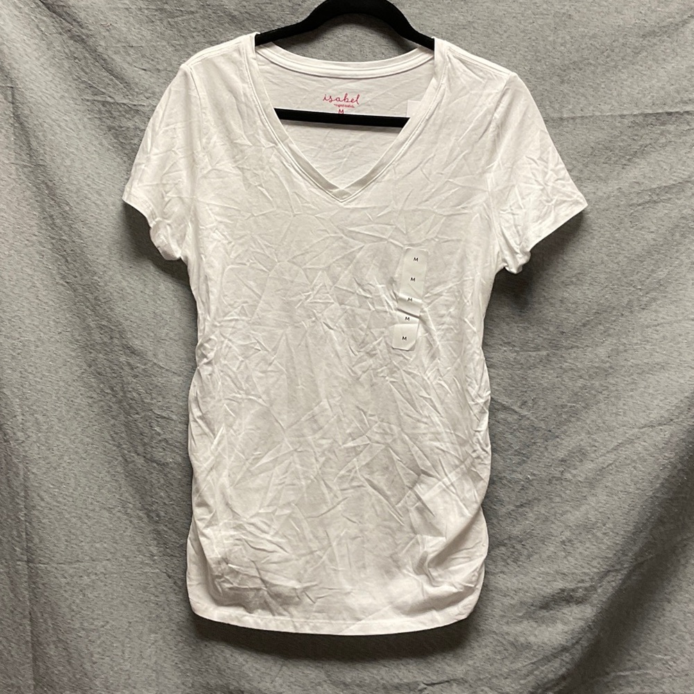 Isabel Maternity by Ingrid & Isabel White Short Sleeve Tee